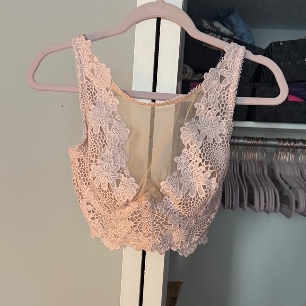Victoria's Secret Purple and Black Lace Top